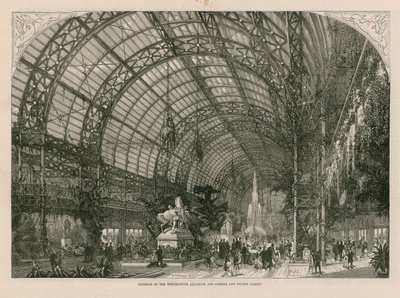 Innenansicht des Royal Aquarium von English School