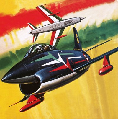 Italienisches Kunstflugteam von English School
