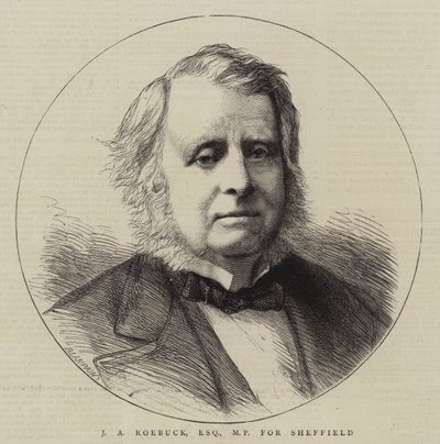 J. A. Roebuck, Esquire, MP für Sheffield (Gravur) von English School