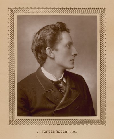 J Forbes-Robertson, nach einem speziell für The Theatre aufgenommenen Foto von English School