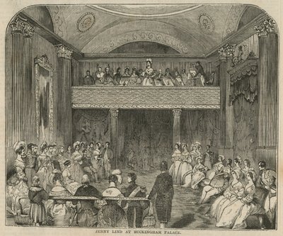 Jenny Lind im Buckingham-Palast von English School