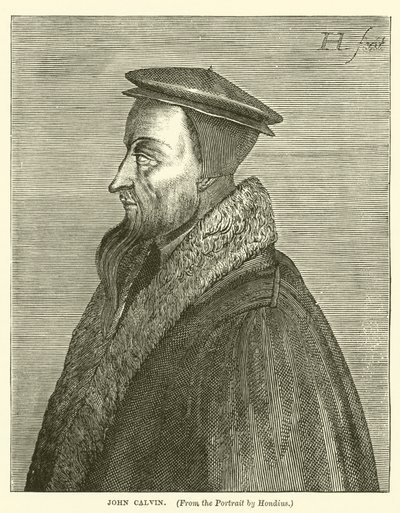 Johannes Calvin (Gravur) von English School
