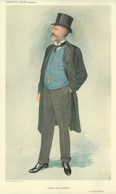 John Cathcart Wason, Orkney und Shetland, 15. September 1909, Vanity Fair Karikatur von English School