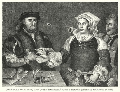 John Herzog von Albany und Königin Margaret von English School