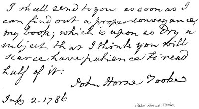 John Horne Tooke von English School