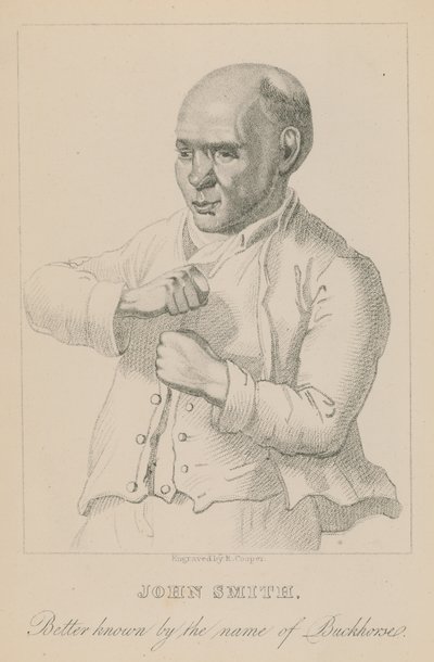 John Smith, besser bekannt als Buckhorse, Schwergewichtsboxer von English School