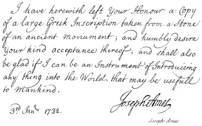 Joseph Ames von English School