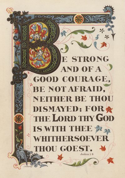 Josua 1:9 von English School