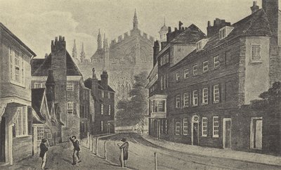 Keates Lane, 1816 (Gravur) von English School