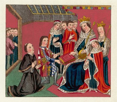 König Edward IV., seine Königin und Sohn von English School