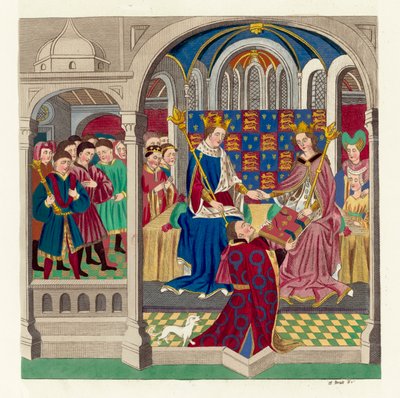 König Heinrich VI. und sein Hof von English School