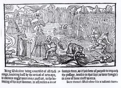König Malcolm von Schottland beobachtet landwirtschaftliche Arbeit, 1586 von English School