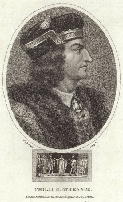 König Philipp II. von Frankreich von English School