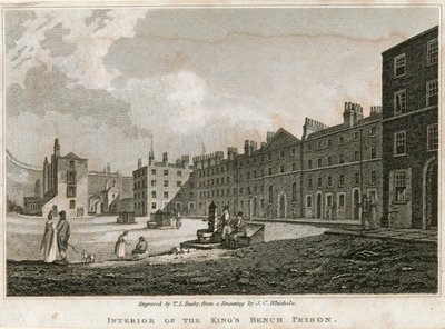 Kings Bench-Gefängnis, London von English School