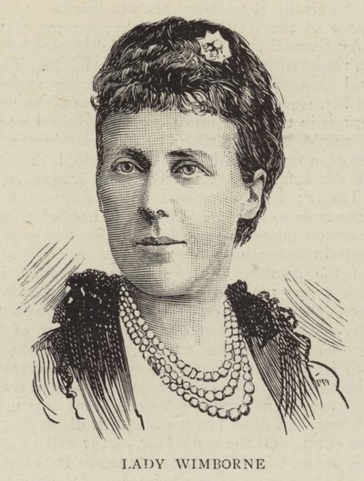 Lady Wimborne (Gravur) von English School