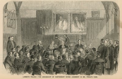 Lambeth Palace - Der Erzbischof von Canterbury verkündet das Urteil im Fall von Mr. Poole von English School