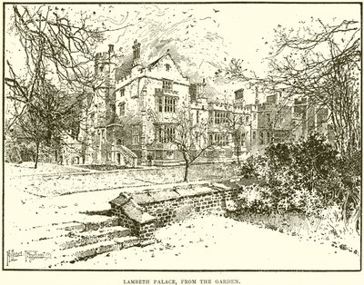 Lambeth Palace, vom Garten aus von English School