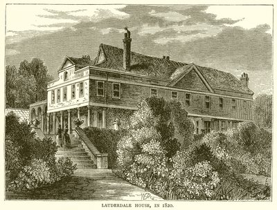 Lauderdale Haus, im Jahr 1820 von English School