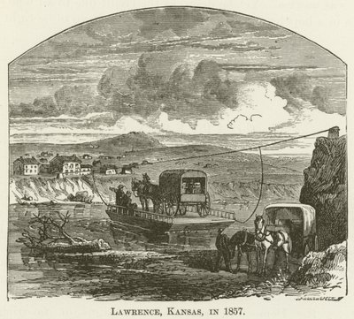 Lawrence, Kansas, im Jahr 1857 von English School