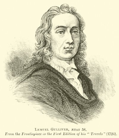 Lemuel Gulliver, im Alter von 58 von English School