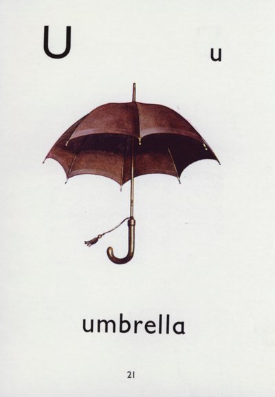 Buchstabe U, Regenschirm von English School