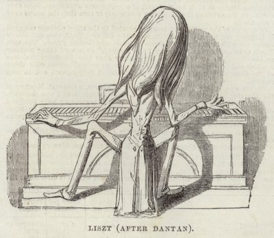 Liszt (nach Dantan) von English School