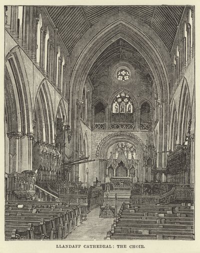 Kathedrale von Llandaff, der Chor von English School