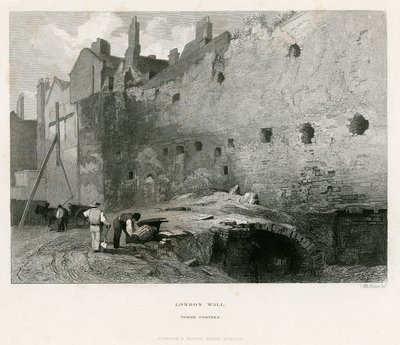 London Wall, Tower Postern von English School
