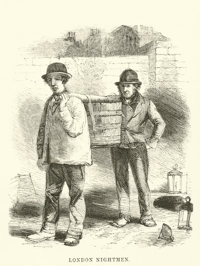 Londoner Nachtmänner (Stich) von English School