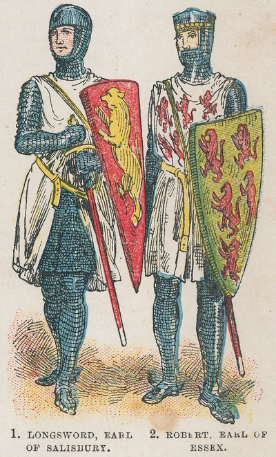 Langschwert, Earl of Salisbury; Robert, Earl of Essex von English School