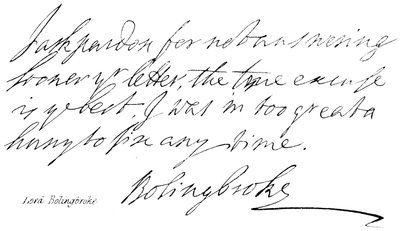 Lord Bolingbroke von English School