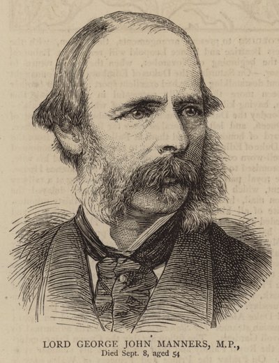 Lord George John Manners, MP (Gravur) von English School