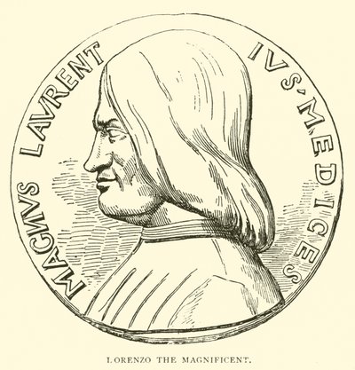 Lorenzo der Prächtige (Stich) von English School