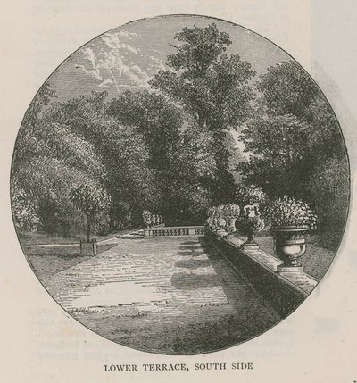 Untere Terrasse, Südseite, Holland House von English School