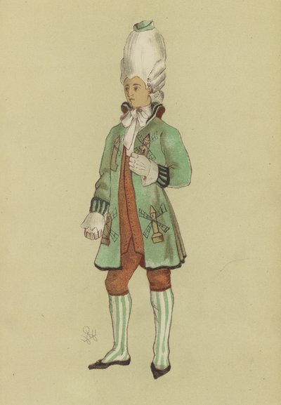 Macaroni aus der Regierungszeit von George III von English School