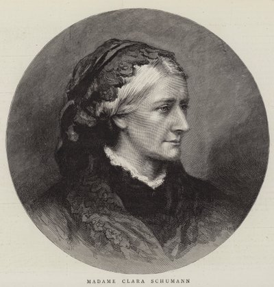 Madame Clara Schumann (Gravur) von English School