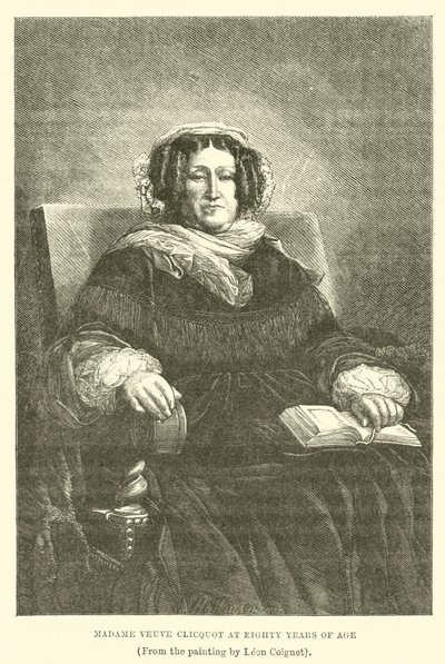 Madame Veuve Clicquot im Alter von achtzig Jahren von English School