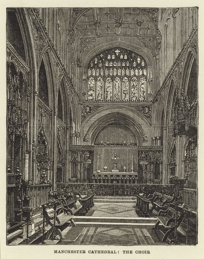 Manchester Kathedrale, der Chor von English School