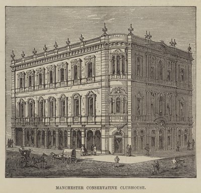 Manchester Conservative Clubhouse (Stich) von English School