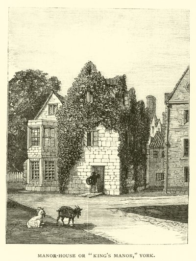 Manor-House oder Kings Manor, York von English School