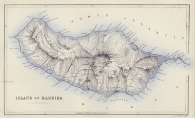 Karte: Insel Madeira, von G H Swanston, Edinburgh von English School