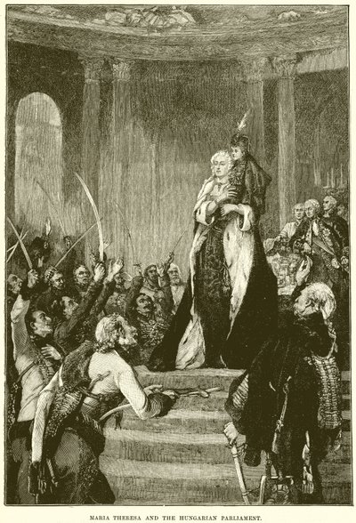 Maria Theresia und das ungarische Parlament von English School