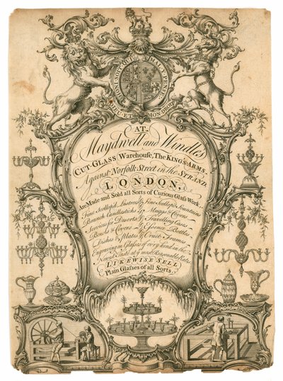 Maydwell und Windle, Kristallglaslager, Visitenkarte von English School