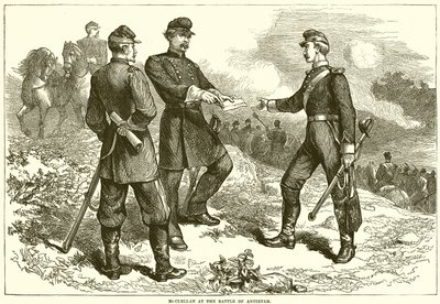 McClellan in der Schlacht von Antietam von English School