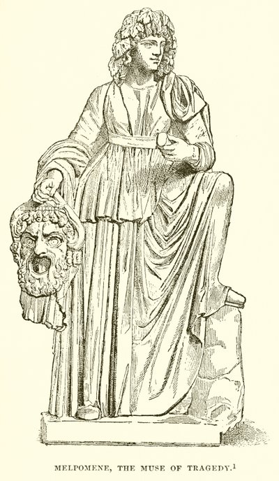 Melpomene, die Muse der Tragödie von English School
