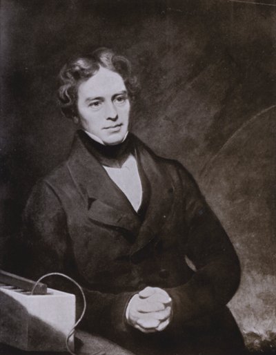Michael Faraday (Lithografie) von English School