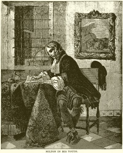 Milton in seiner Jugend von English School