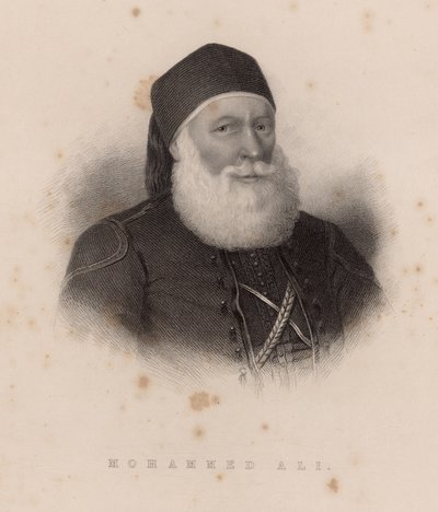 Mohamed Ali, der die Nadel der Kleopatra König George IV. schenkte von English School