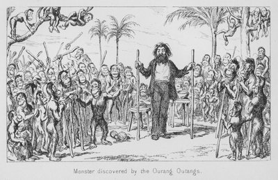 Monster entdeckt von den Orang-Utans von English School