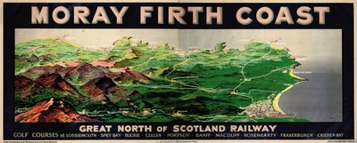 Moray Firth Küste, Plakatwerbung für die GNSR von English School